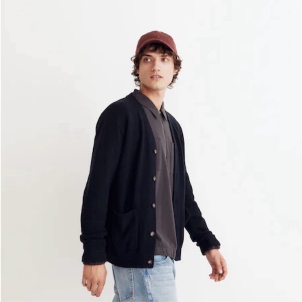 Madewell Navy Men's Cardigan Sweater - Picture 2 of 5